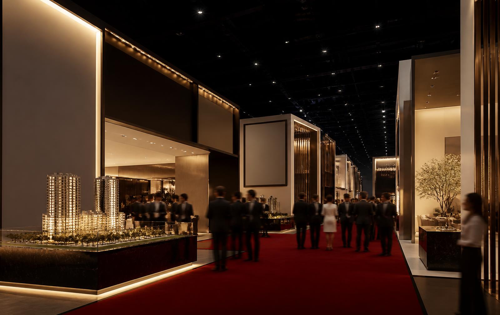 أجنحة عرض عقارية داخل معرض RED EXPO